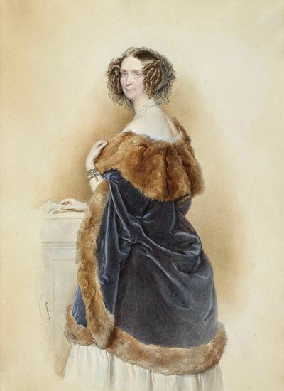Archduchess Sophie of Austria, Princess of Bavaria by Josef Nikolaus Kriehuber
